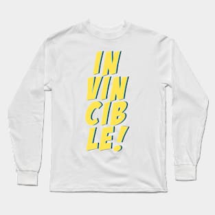 Invincible Text Long Sleeve T-Shirt